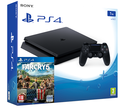 Sony Playstation 4 Slim 1TB + игра Far Cry 5 (PS4) Фотография 0