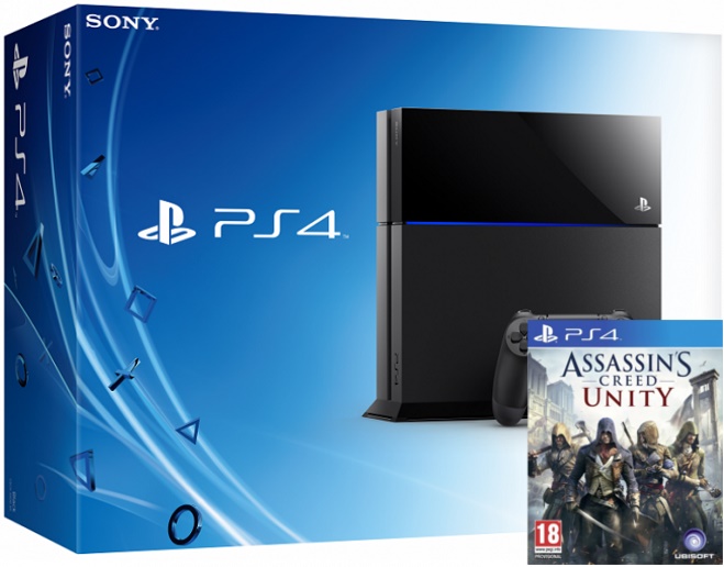 Sony Playstation 4 + игра Assassin's Creed Unity Фотография 0