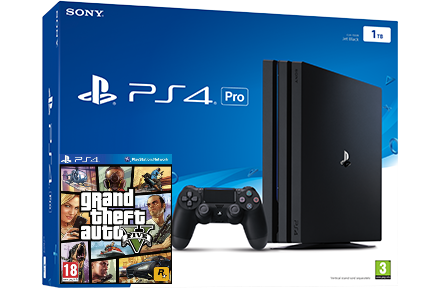 Sony Playstation 4 PRO 1TB + игра GTA V (PS4) Фотография 0