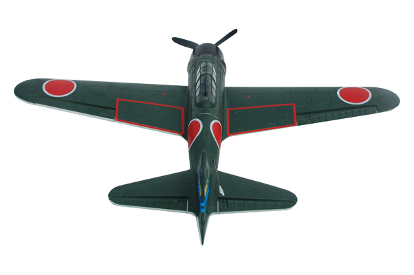 Модель самолета FMS Mini Mitsubishi A6M Zero A6M3 New V2 Фотография 3