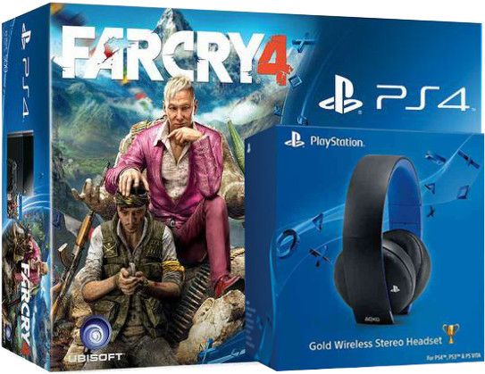 Sony Playstation 4 + Playstation Gold Headset + игра Far Cry 4 Фотография 0