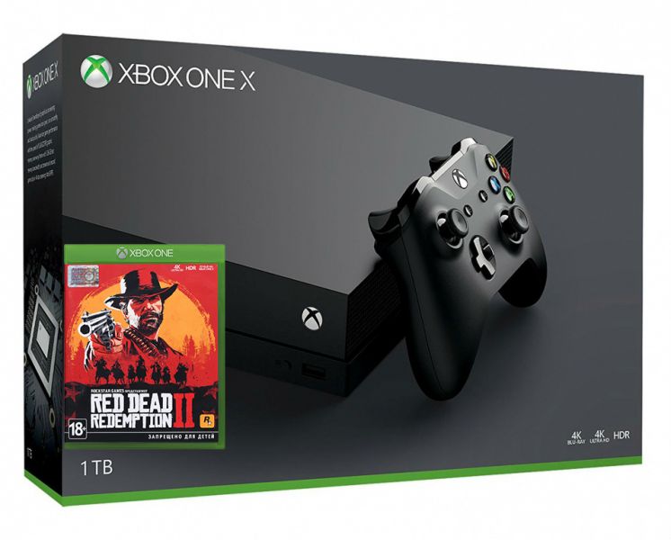 Xbox One X 1TB + игра Red Dead Redemption 2 (Xbox one) Фотография 0