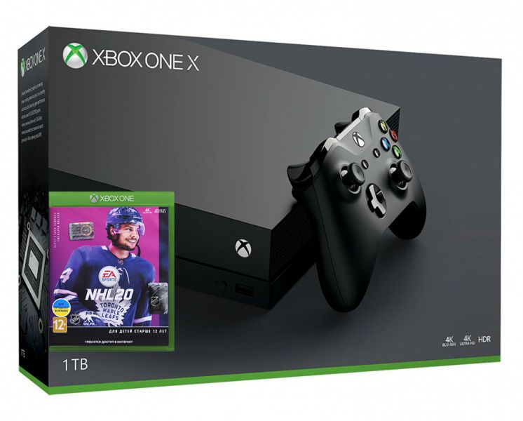 Xbox One X 1TB + игра NHL 20 (Xbox one) Фотография 0