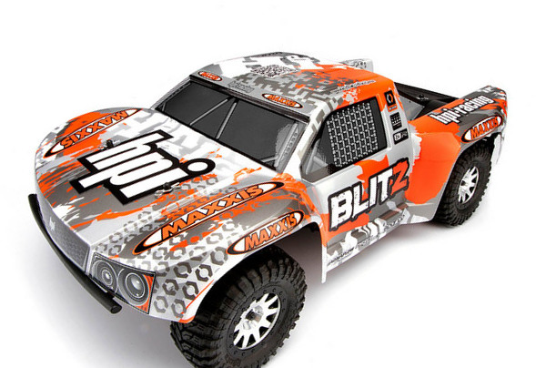 Автомобиль HPI Blitz Scorpion 1:10 шорт-корс 2WD электро 2.4ГГц серебряный/оранжевый RTR (без АКБ) Фотография 0