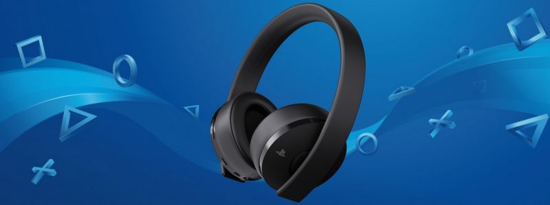 Sony GOLD PS4 Wireless Headset Black - New Фотография 4