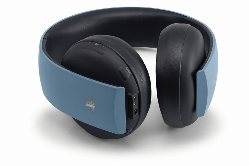 Наушники Sony Gold Wireless Stereo Headset Limited Edition Gray Blue Фотография 1