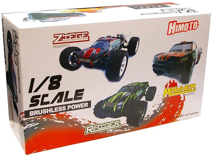 Монстр 1:8 Himoto Raider MegaE8MTL Brushless (красный) Фотография 2