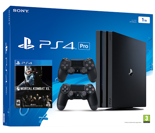 Sony Playstation 4 PRO 1TB с двумя джойстиками + Mortal Kombat XL (PS4) Фотография 0