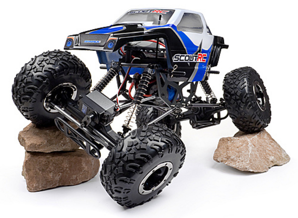 Автомобиль HPI Maverick Scout RC Rock Crawler 1:10 4WD электро (сине/бело/чёрный RTR) Фотография 2