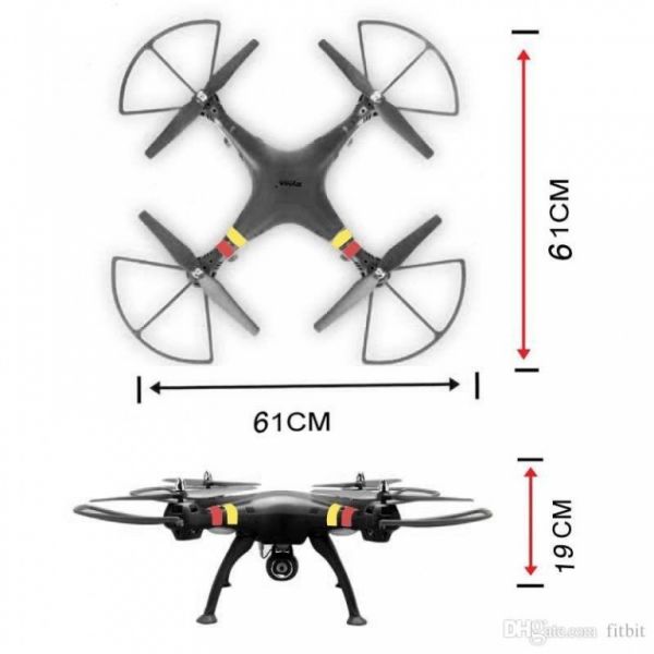 Syma X8W Black с видеопередачей на телефон/планшет (61см) Фотография 4