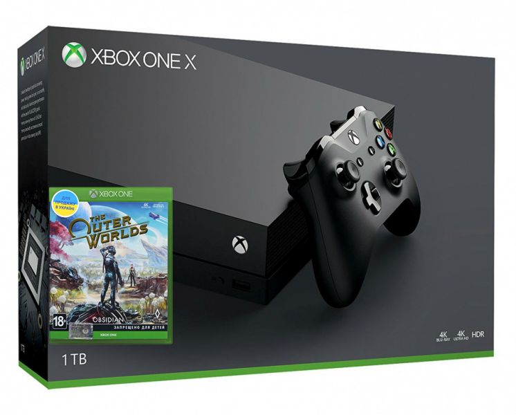Xbox One X 1TB + игра The Outer Worlds (Xbox one) Фотография 0
