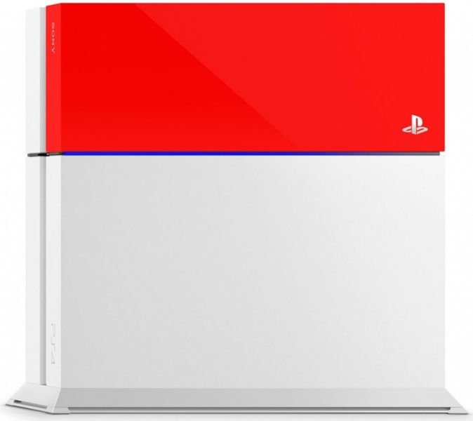 Лицевая панель для PS4 красная Фотография 1