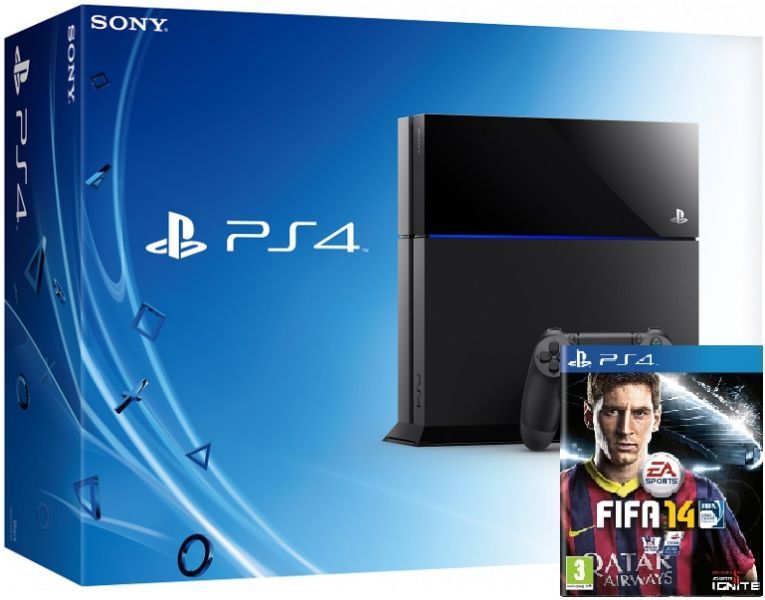 Sony PlayStation 4 + игра FIFA 14 Фотография 0