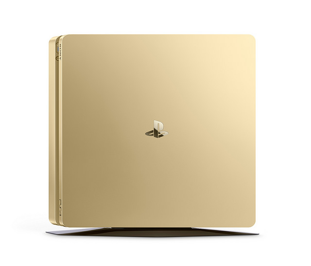 Sony Playstation 4 Slim Limited Edition Gold с двумя джойстиками Фотография 1
