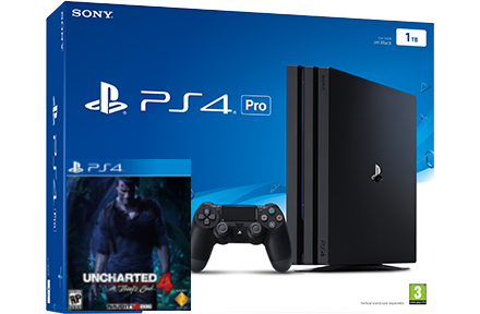 Sony Playstation 4 PRO 1TB + игра Uncharted 4: Путь Вора Фотография 0