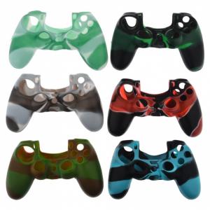 Чехол силиконовый на джойстик PS4 камуфляж