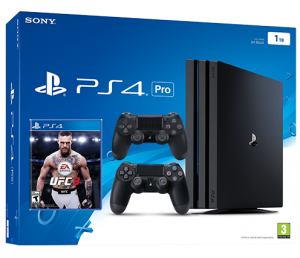Sony Playstation 4 PRO 1TB с двумя джойстиками + UFC 3 (PS4) Thumbnail 0