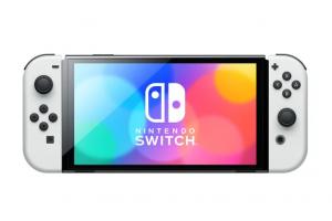 Nintendo Switch (OLED model) White set + Hyrule Warriors: Age of Calamity Thumbnail 2
