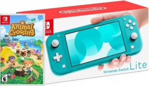 Nintendo Switch Lite Turquoise + Animal Crossing: New Horizons Thumbnail 0