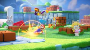 Nintendo Switch Neon Blue / Red + игра Mario + Rabbids Kingdom Battle (Nintendo Switch) Thumbnail 6