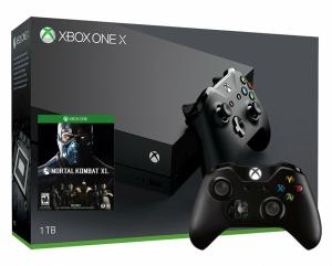 Xbox One X 1TB с двумя джойстиками + игра Mortal Kombat XL (Xbox One) Thumbnail 0