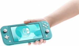 Nintendo Switch Lite Turquoise + Animal Crossing: New Horizons Thumbnail 2