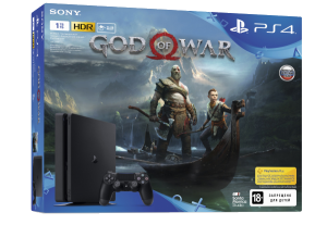 Sony Playstation 4 Slim 1TB + игра God Of War (PS4) Thumbnail 0