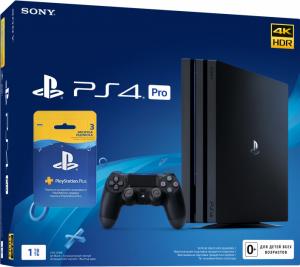 Sony Playstation 4 PRO 1TB + Подписка PlayStation Plus (3 мес.) Thumbnail 0