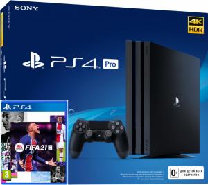 Sony PlayStation 4 Pro 1TB + игра FIFA 21 (PS4) Thumbnail 0