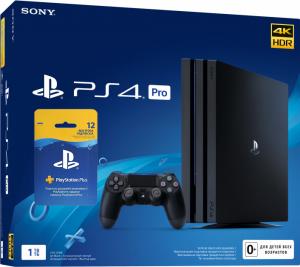 Sony Playstation 4 PRO 1TB + Подписка PlayStation Plus (12 мес.) Thumbnail 0