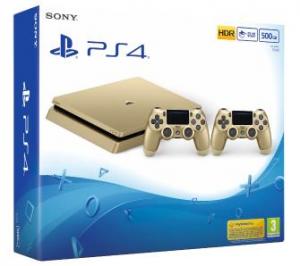 Sony Playstation 4 Slim Limited Edition Gold с двумя джойстиками Thumbnail 0