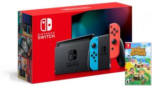 Nintendo Switch Neon Blue / Red HAC-001(-01) + Animal Crossing: New Horizons (Nintendo Switch) Thumbnail 0