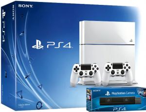Sony Playstation 4 White с двумя джойстиками + Playstation Camera Thumbnail 0