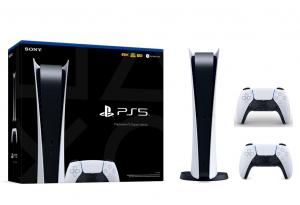 Sony PlayStation 5 Digital Edition SSD 825GB с двумя джойстиками Thumbnail 0