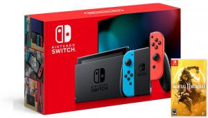 Nintendo Switch Neon Blue / Red HAC-001(-01) + Mortal Kombat 11 (Nintendo Switch) Thumbnail 0