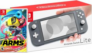 Nintendo Switch Lite Gray + ARMS Thumbnail 0