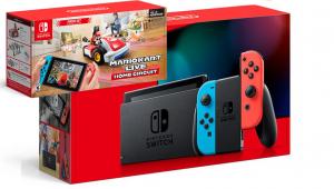 Nintendo Switch Neon Blue / Red HAC-001(-01) + Mario Kart Live: Home Circuit - Mario Set (Nintendo Switch) Thumbnail 0