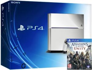 Sony Playstation 4 White + игра  Assassin's Creed Unity Thumbnail 0