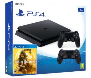 Sony Playstation 4 Slim 1TB с двумя джойстиками + Mortal Kombat 11 (PS4) Thumbnail 0