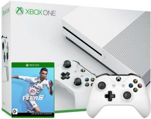 Xbox One S 1TB с двумя джойстиками + игра FIFA 19 (Xbox one) Thumbnail 0